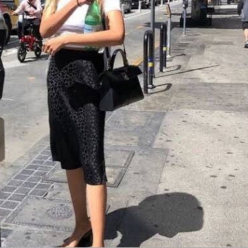RARE Realisation Par Black Heart A-Line Skirt